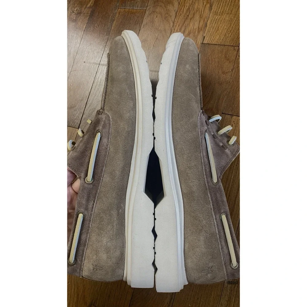 Frye Connor Boat Shoes Suede Leather Driftwood Men's‎ Size 12 Comfort Classic